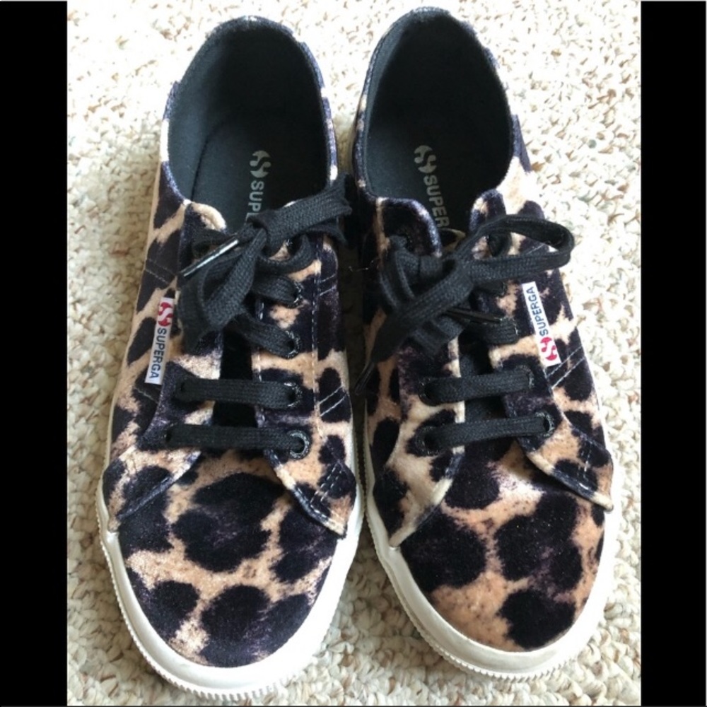 Superga cheetah print